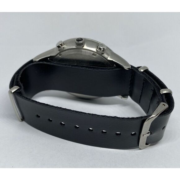 Emporio Armani AR-2460 Men's Black Leather Analog Dial Quartz Wristwatch BW149 - Picture 11 of 12